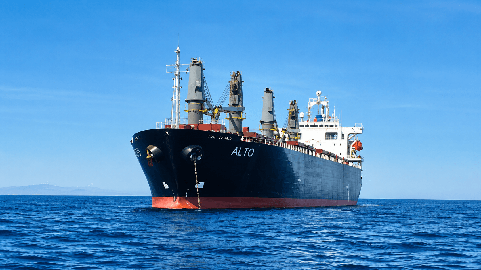 A vessel from Mukanmar Ship Management's managed fleet underway at sea
